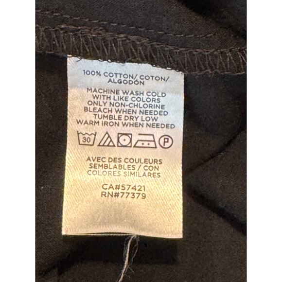 Ann Taylor Factory Black Eyelet Lace Button Down Sleeveless Blouse Size S - Picture 6 of 8